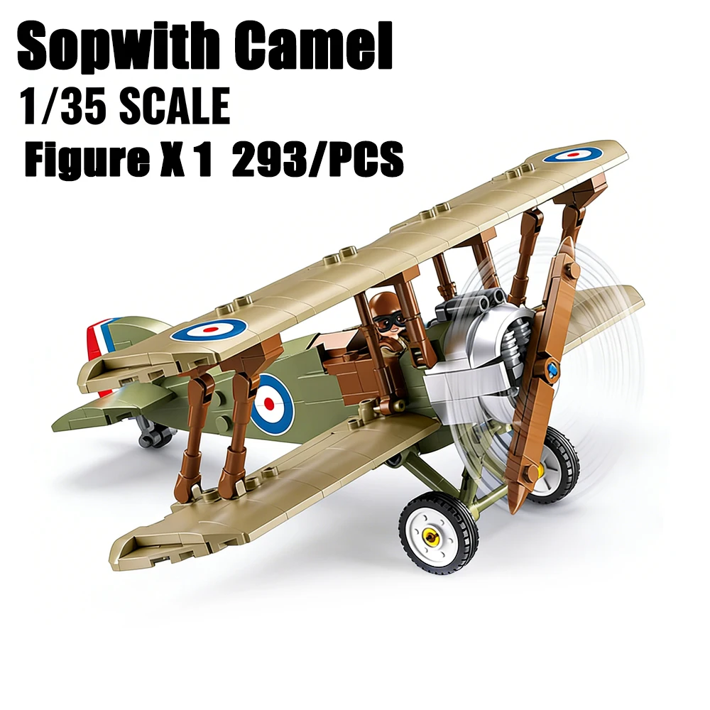 Kids Toys Uk - Sopwith Camel WW1 Fighter Jet Model