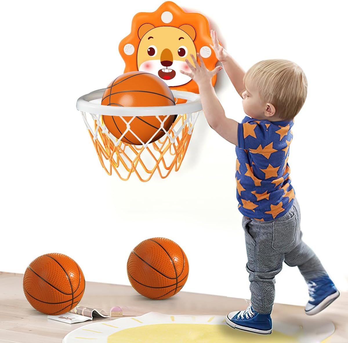 Basketball Hoop Kids Indoor - Indoor Mini Basketball Hoop for Toddlers