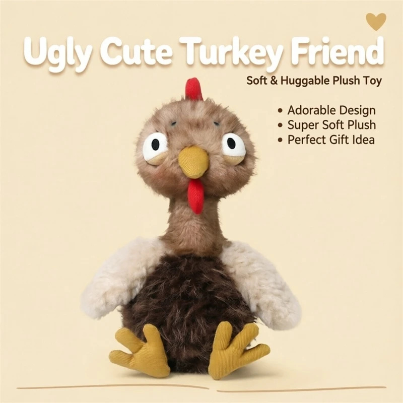 Kids Toys Company - Turkey Plush Toy Stuffed Plush Doll,
