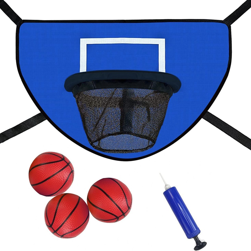 Basketball Hoop Kids Indoor - Trampoline Basketball Hoop Kit With Pump