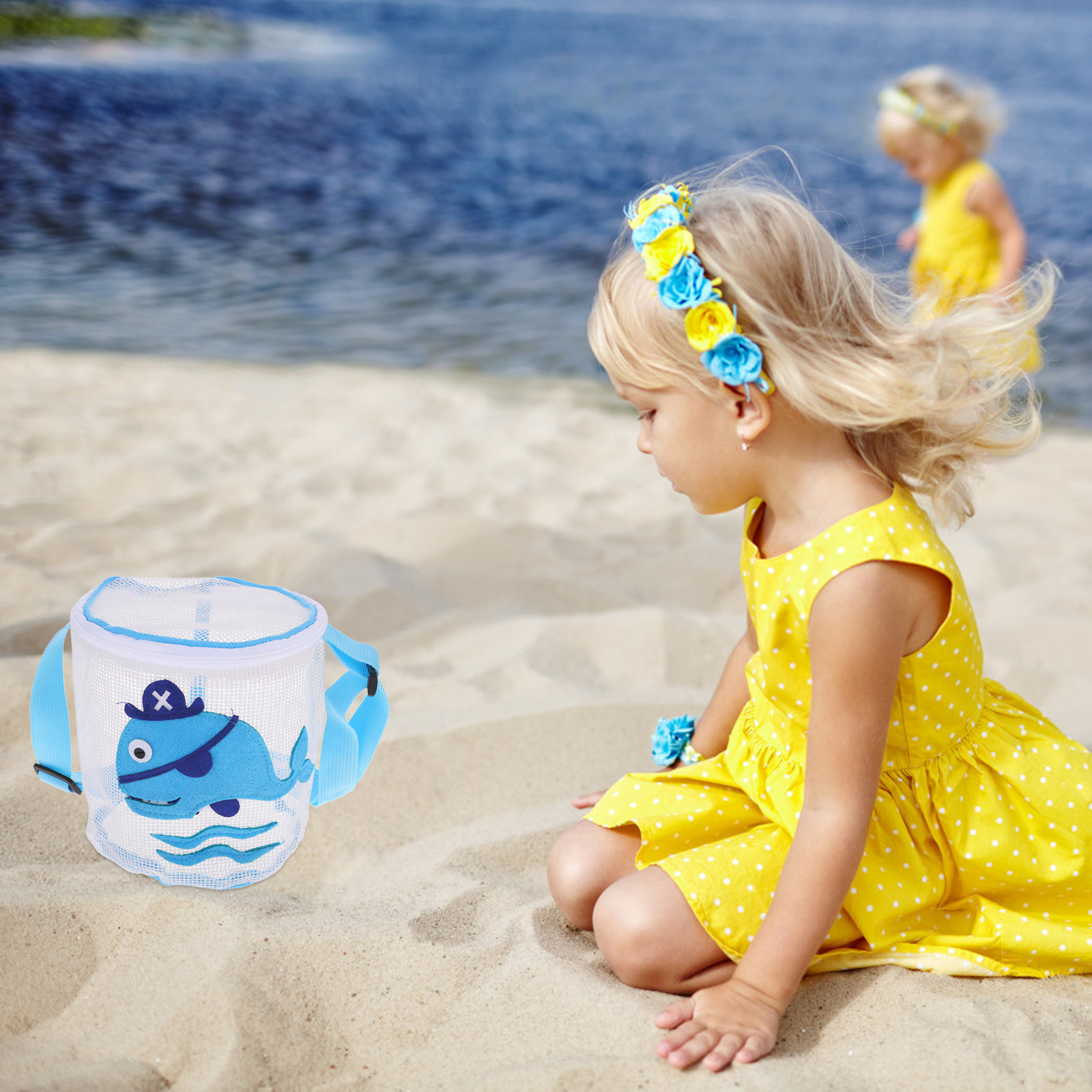 Kid Beach Seashell Bag Mesh Zi - Kids Zipper Toys 评论和价格
