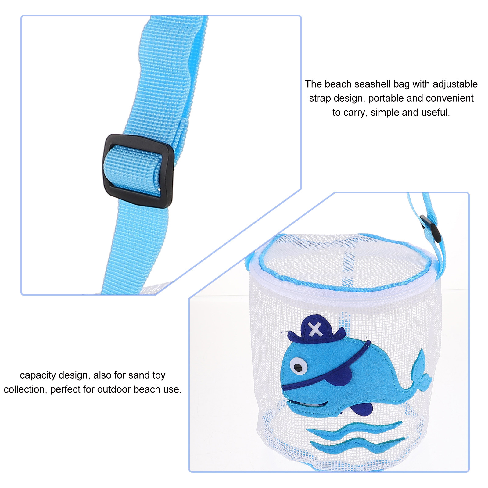 Kid Beach Seashell Bag Mesh Zi - Kids Zipper Toys 评论和价格
