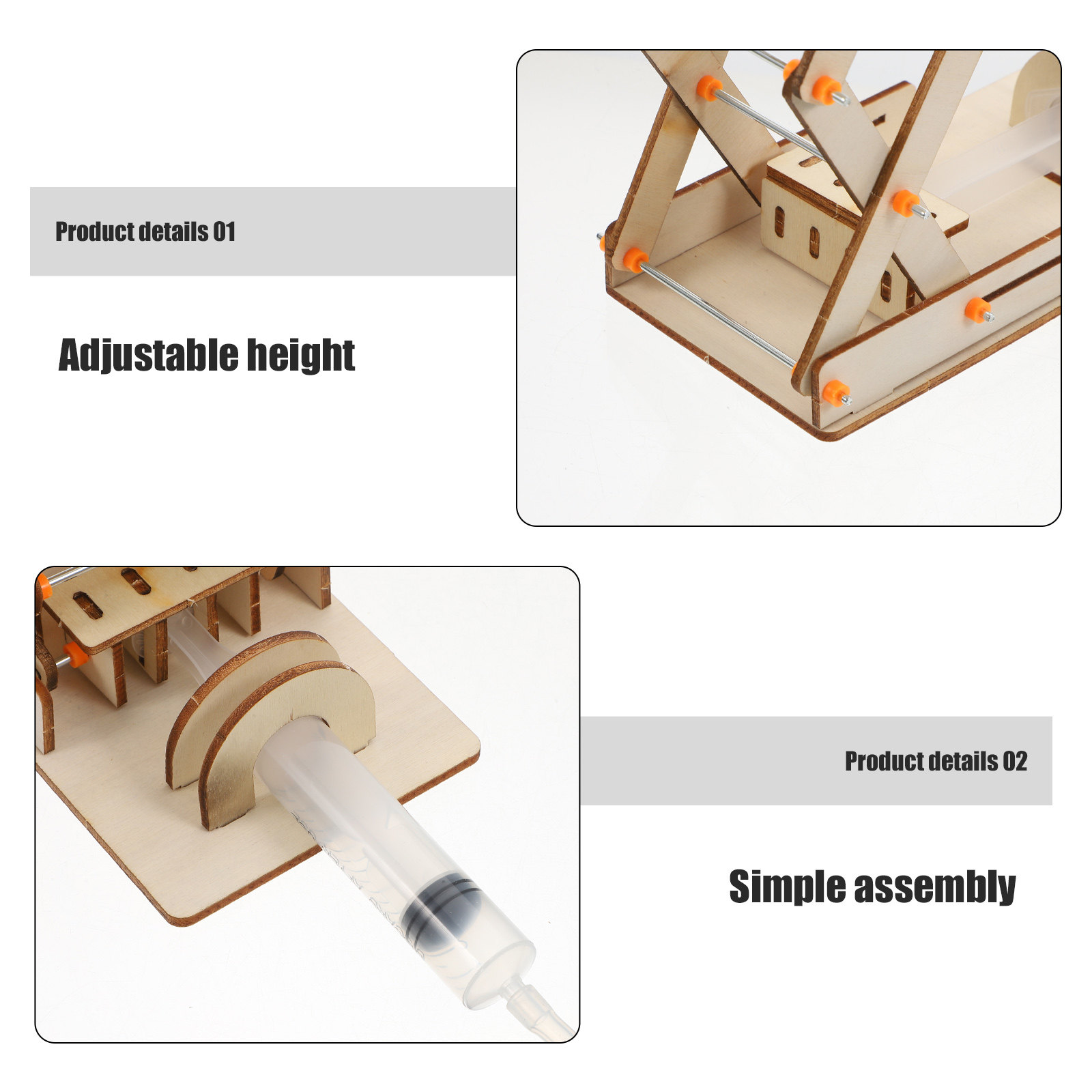 DIY Lab Jack Machine Wooden Ed - Science Experiment Kit 评论和价格