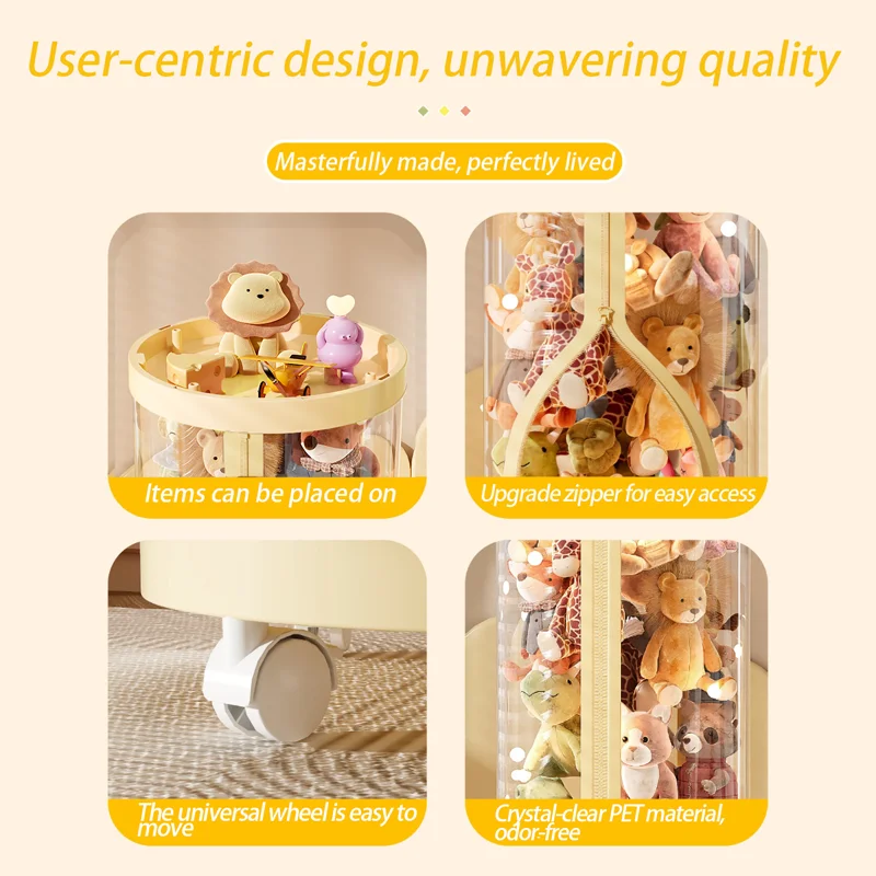 Transparent Doll Storage Box P - Kids Zipper Toys 评论和价格