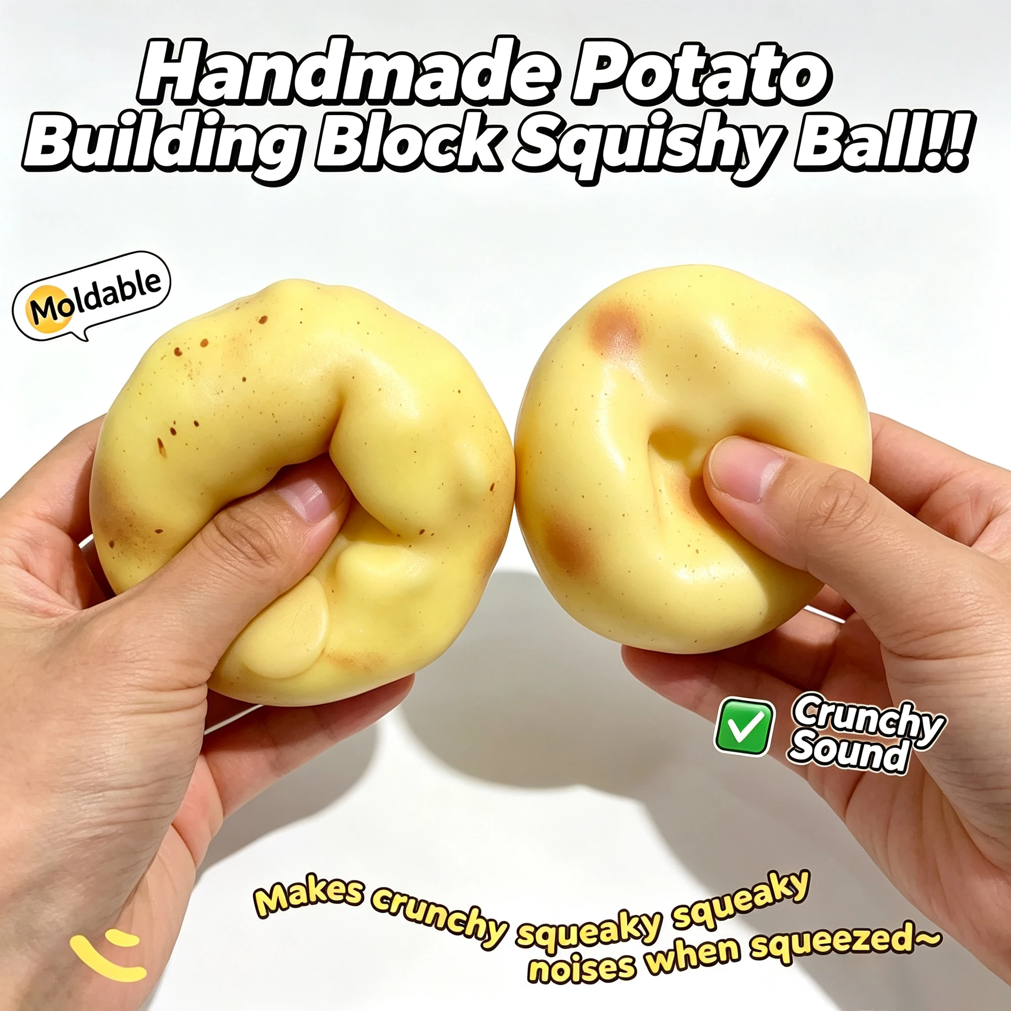 Crunchy Potato Squishy Stress  - Kids' Toys 评论和价格
