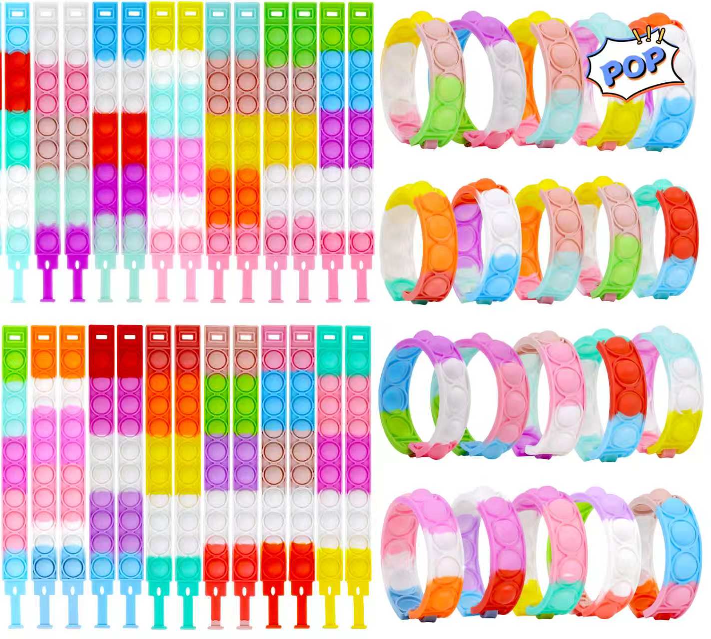 Rainbow Fidget Toys for Stress - Kids' Toys 评论和价格