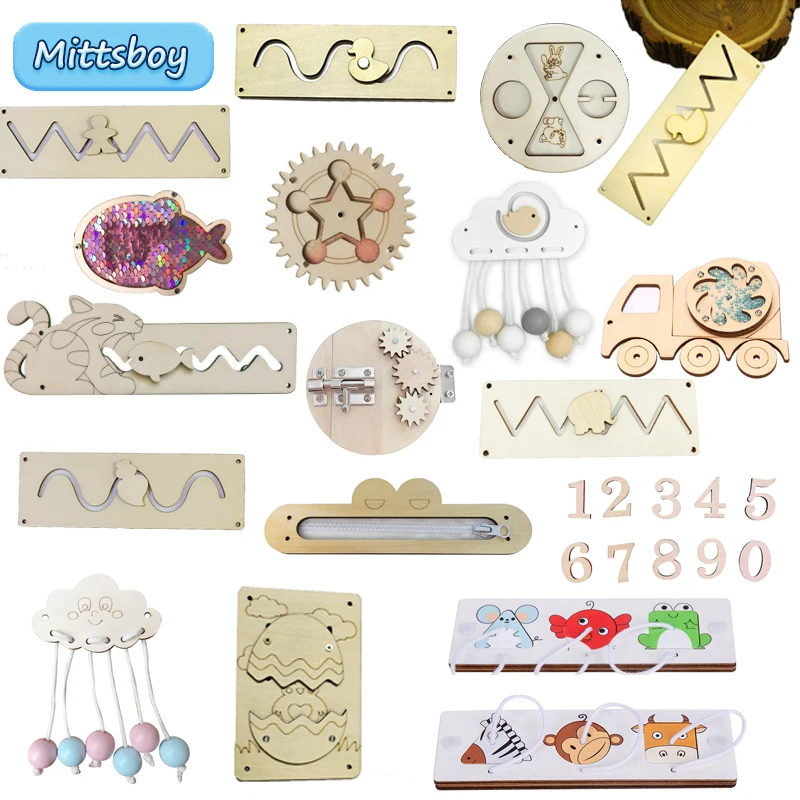 DIY Busy Board Montessori Educ - Kids Zipper Toys 评论和价格