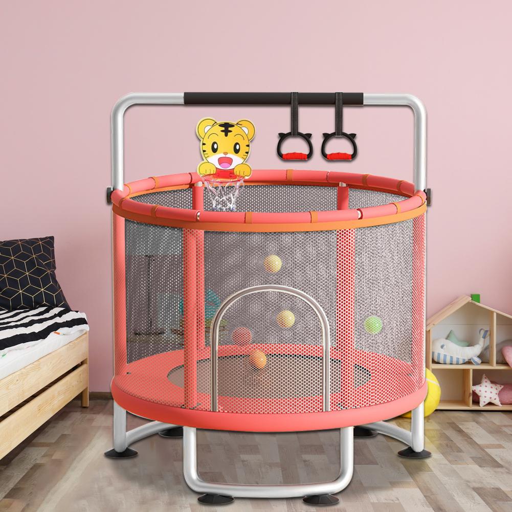 Kids Trampoline, Adjustable Ba - Basketball Hoop Kids Indoor 评论和价格