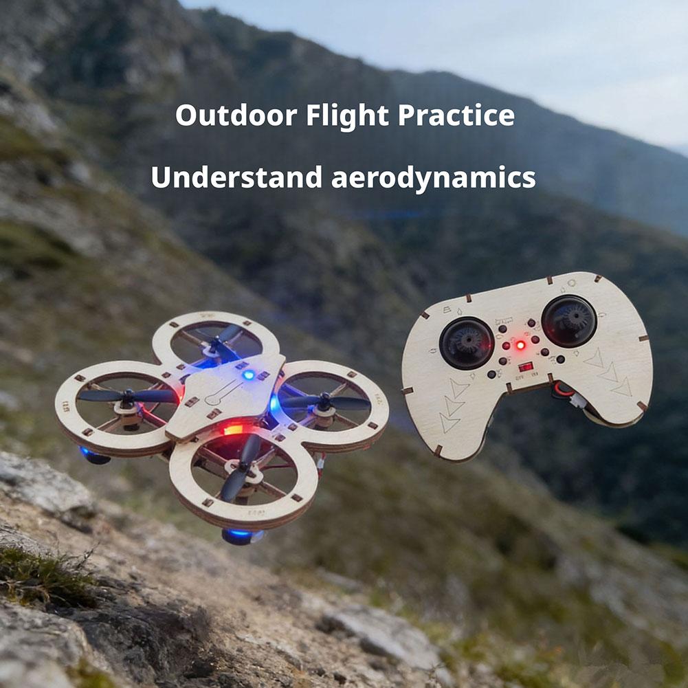 DIY Wooden RC Drone Quadcopter - Science Experiment Kit 评论和价格