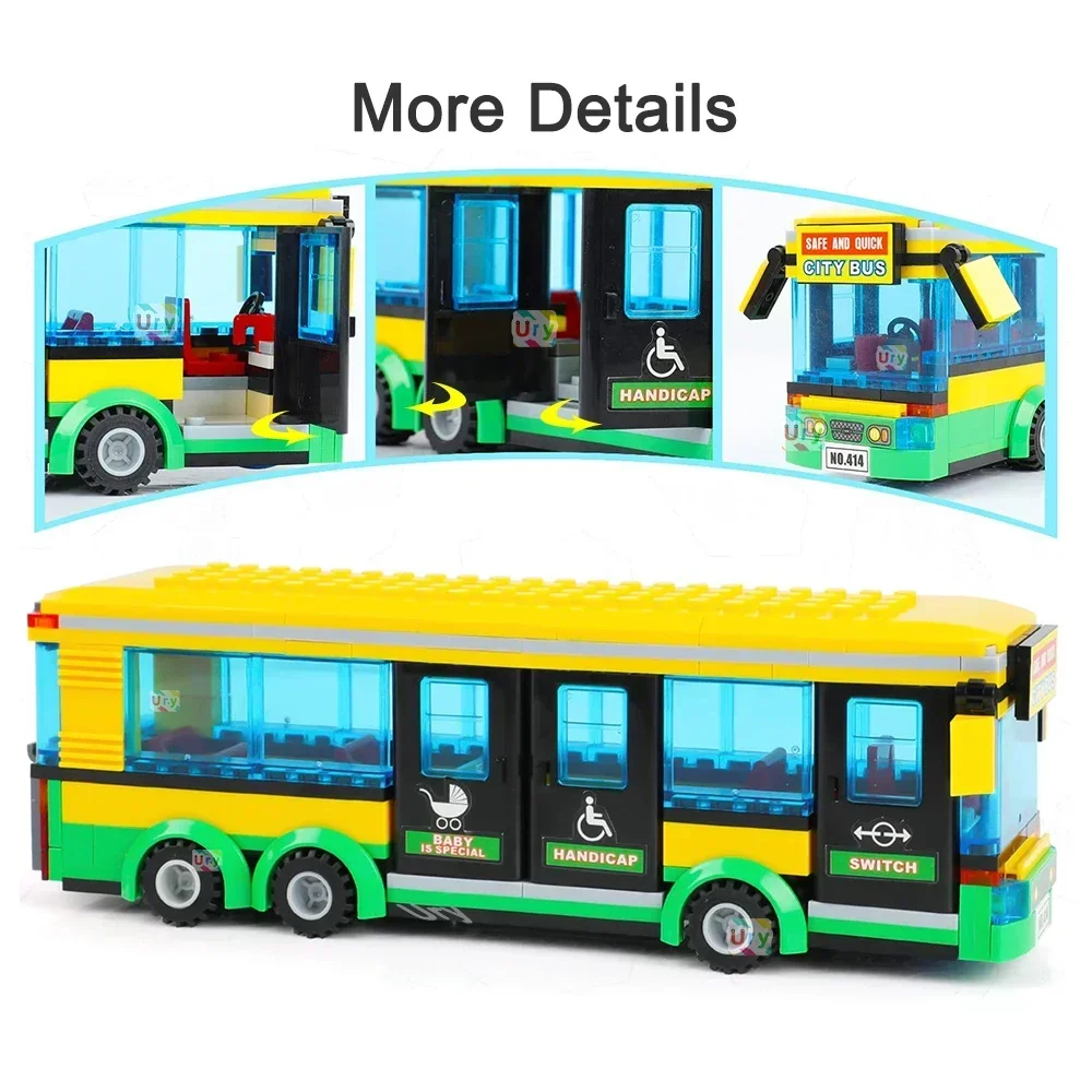 Bus City UK London Yellow Pass - Kids Toys Uk 评论和价格