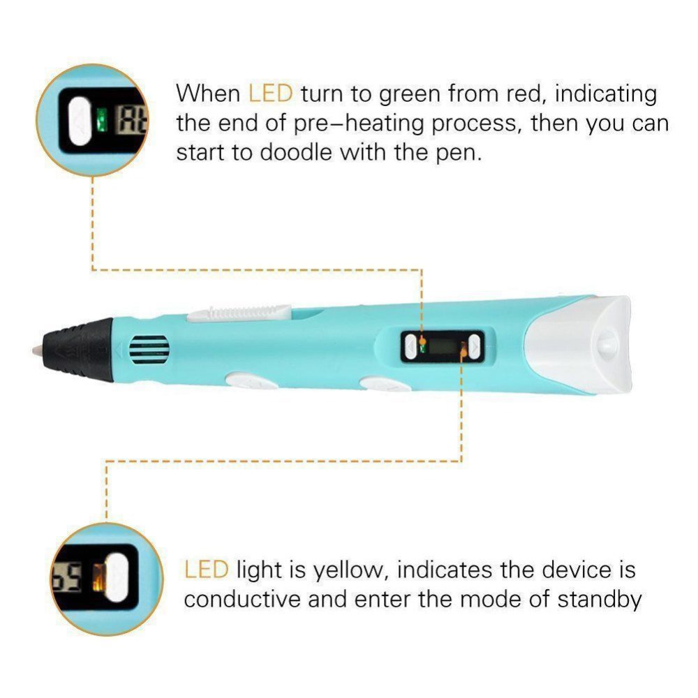 Dikale 3D Pen LED Screen DIY 3 - Kids Toys Uk 评论和价格