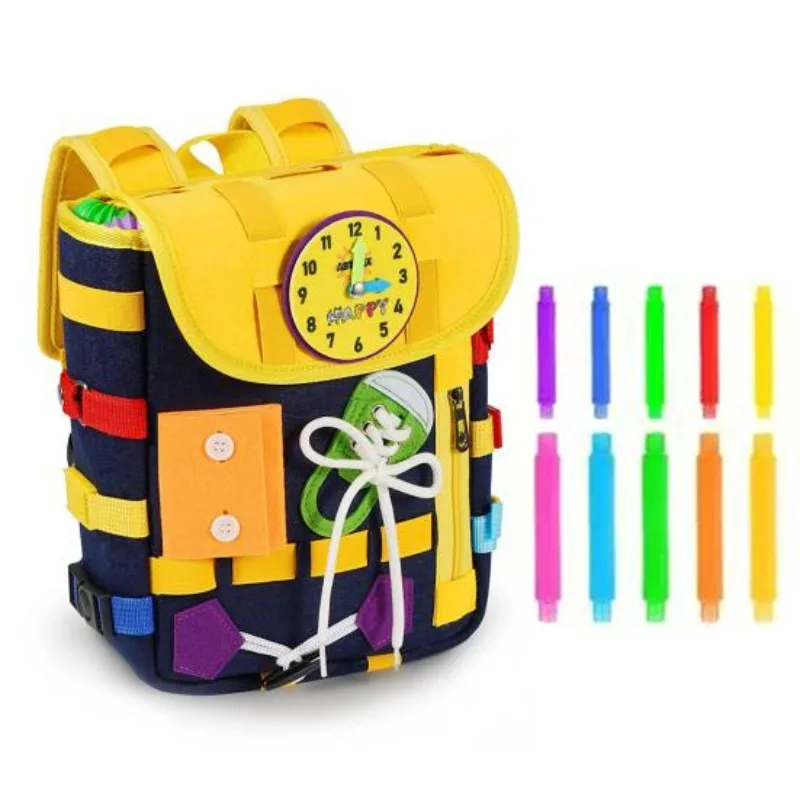 Montessori Felt Backpack for T - Kids Zipper Toys 评论和价格