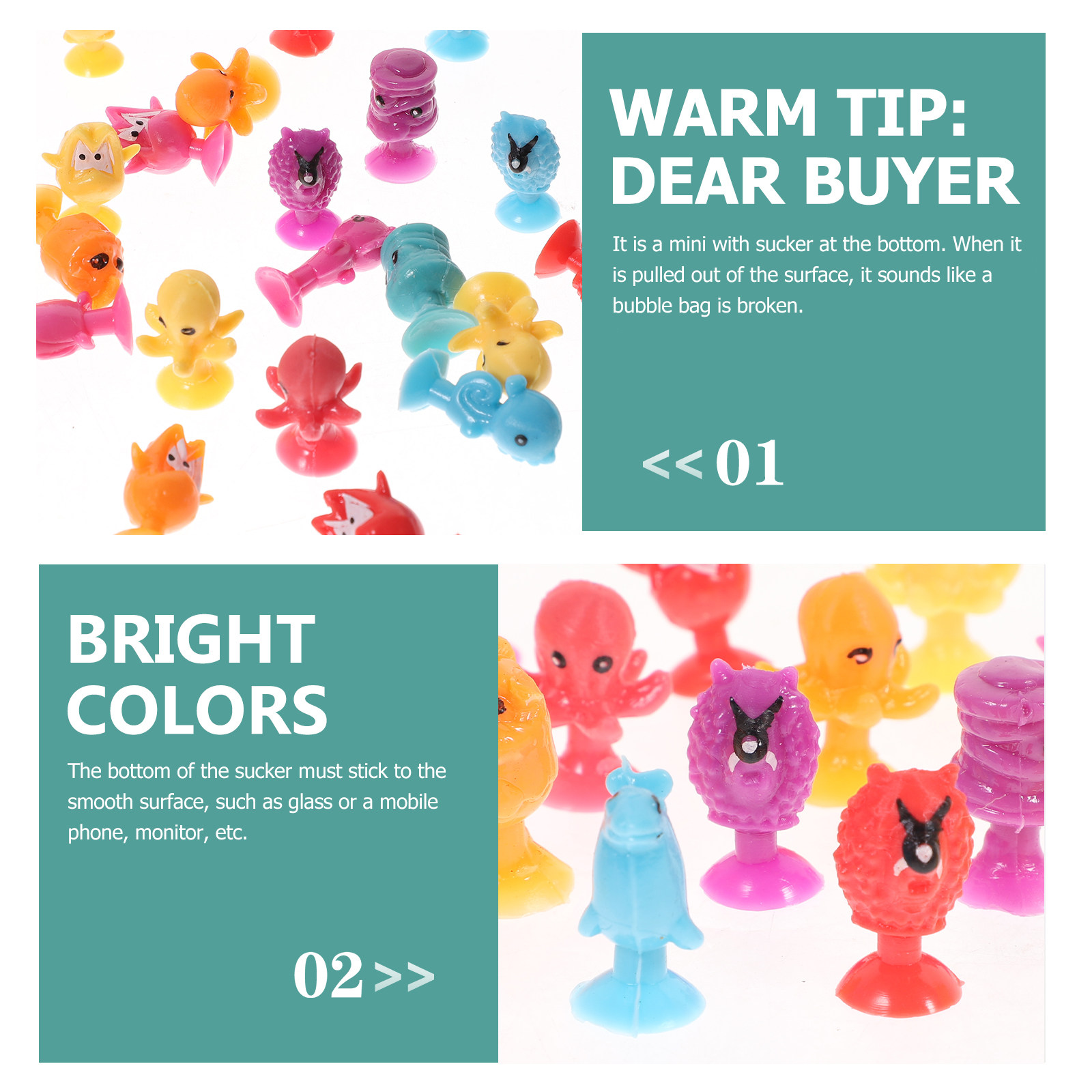 24Pcs Cartoon Plastic Mini Ani - Kids Toys Home 评论和价格