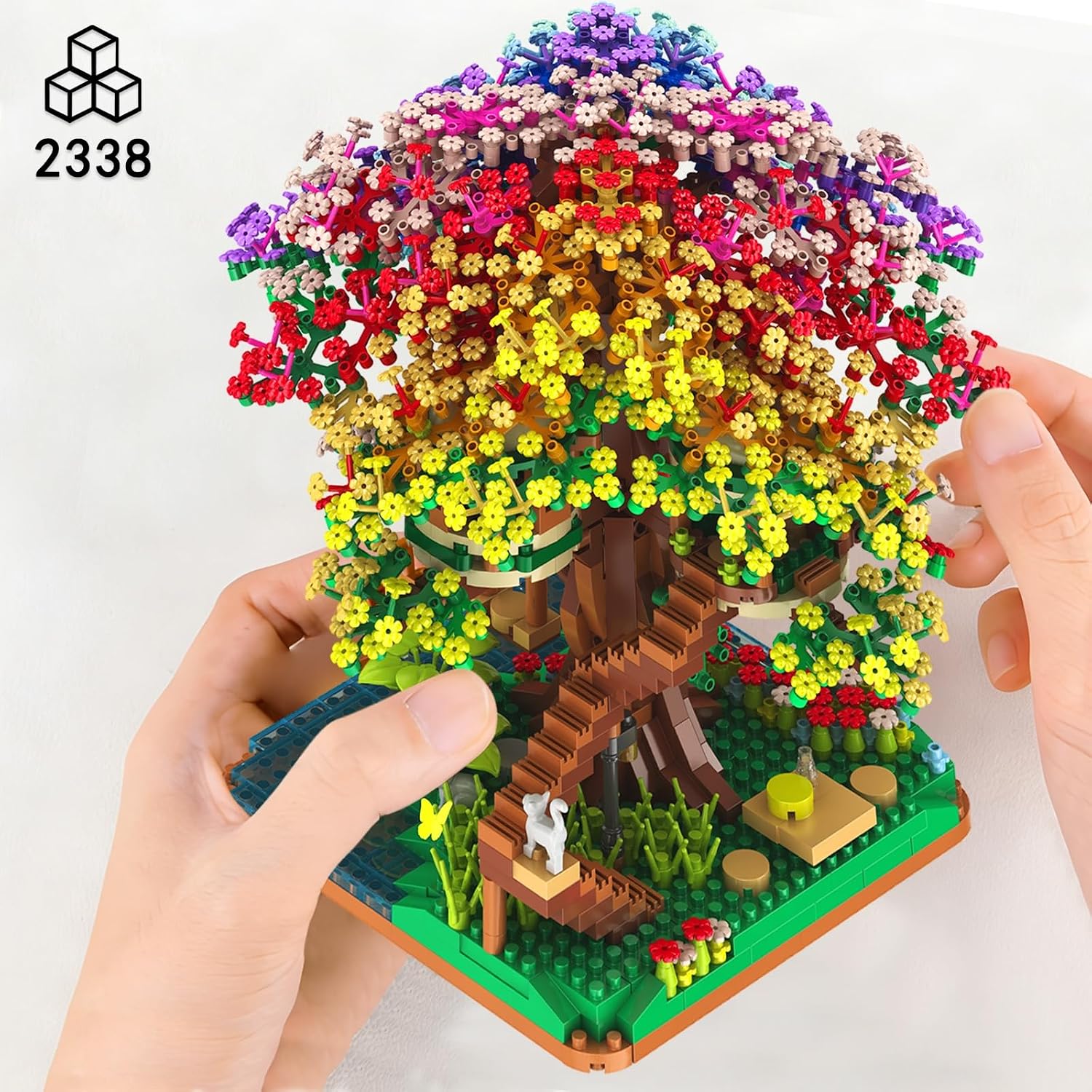 2338PCS DIY Rainbow Tree House - Kids Toys Home 评论和价格