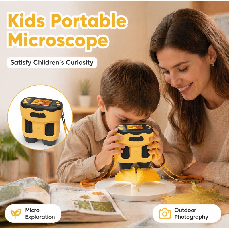Microscope Camera 4K 1000X Dig - Kids Toys Top View 评论和价格