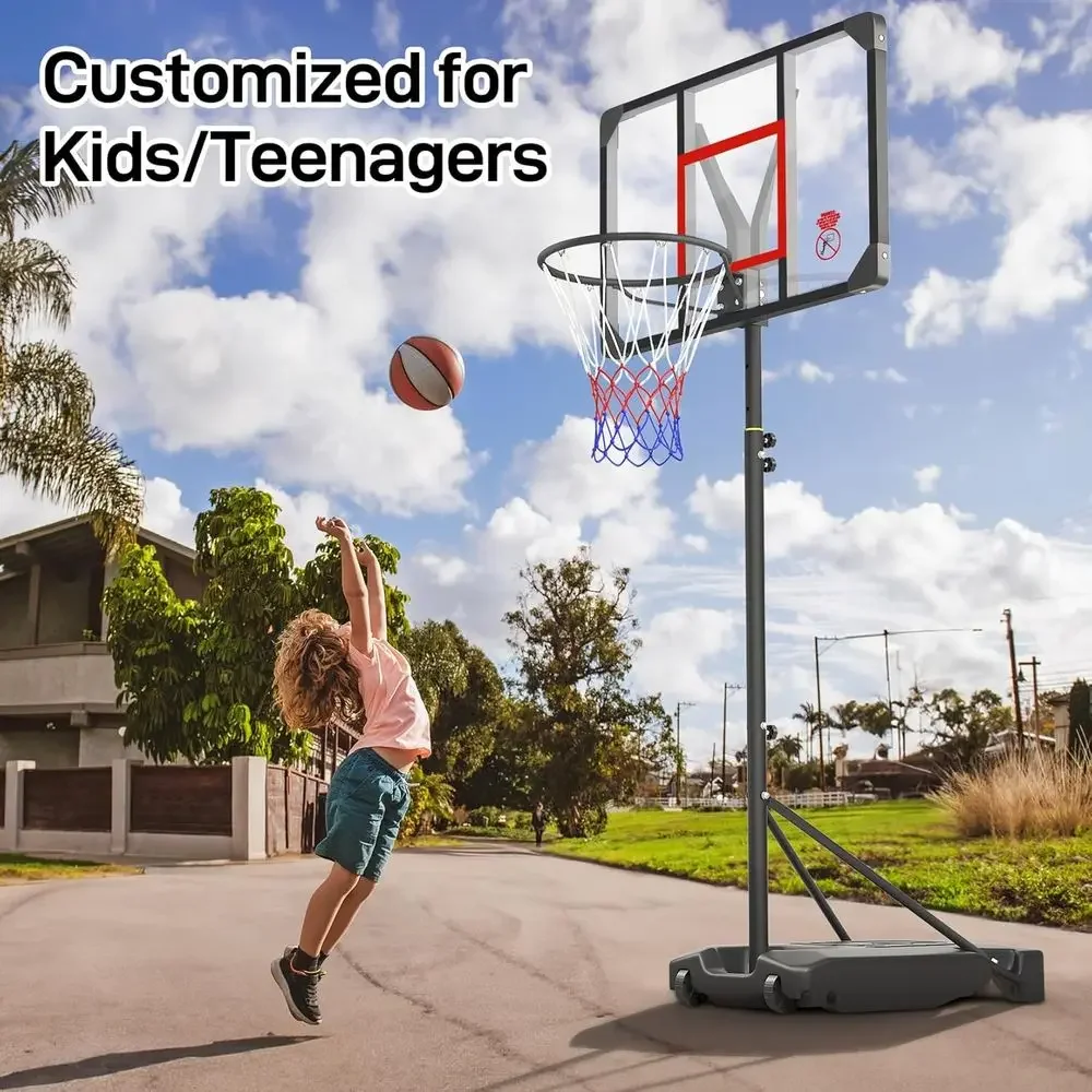 Adjustable Height Portable Bas - Basketball Hoop Kids Indoor 评论和价格